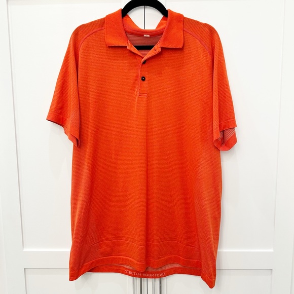 Lululemon Orange Collared Shirt - Picture 1 of 6